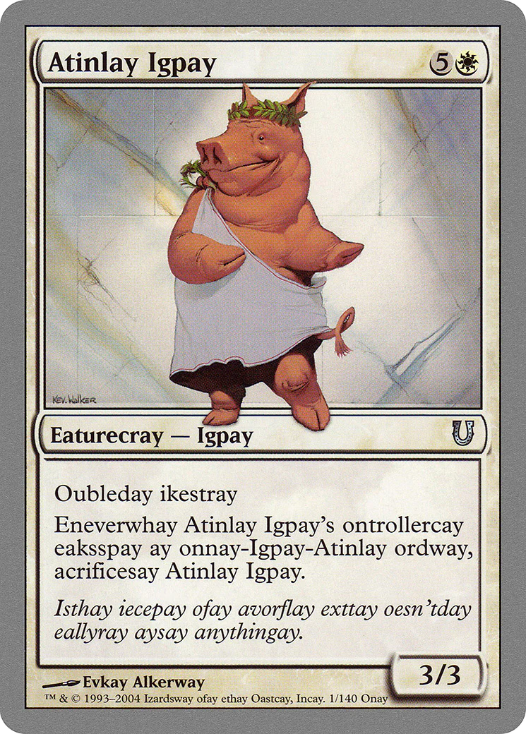 Atinlay Igpay (UNH-001) - Unhinged