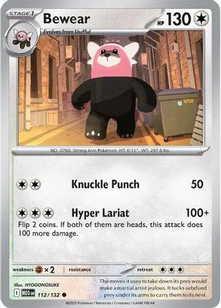 Bewear 112/132 ME01 Mega Evolution - Common