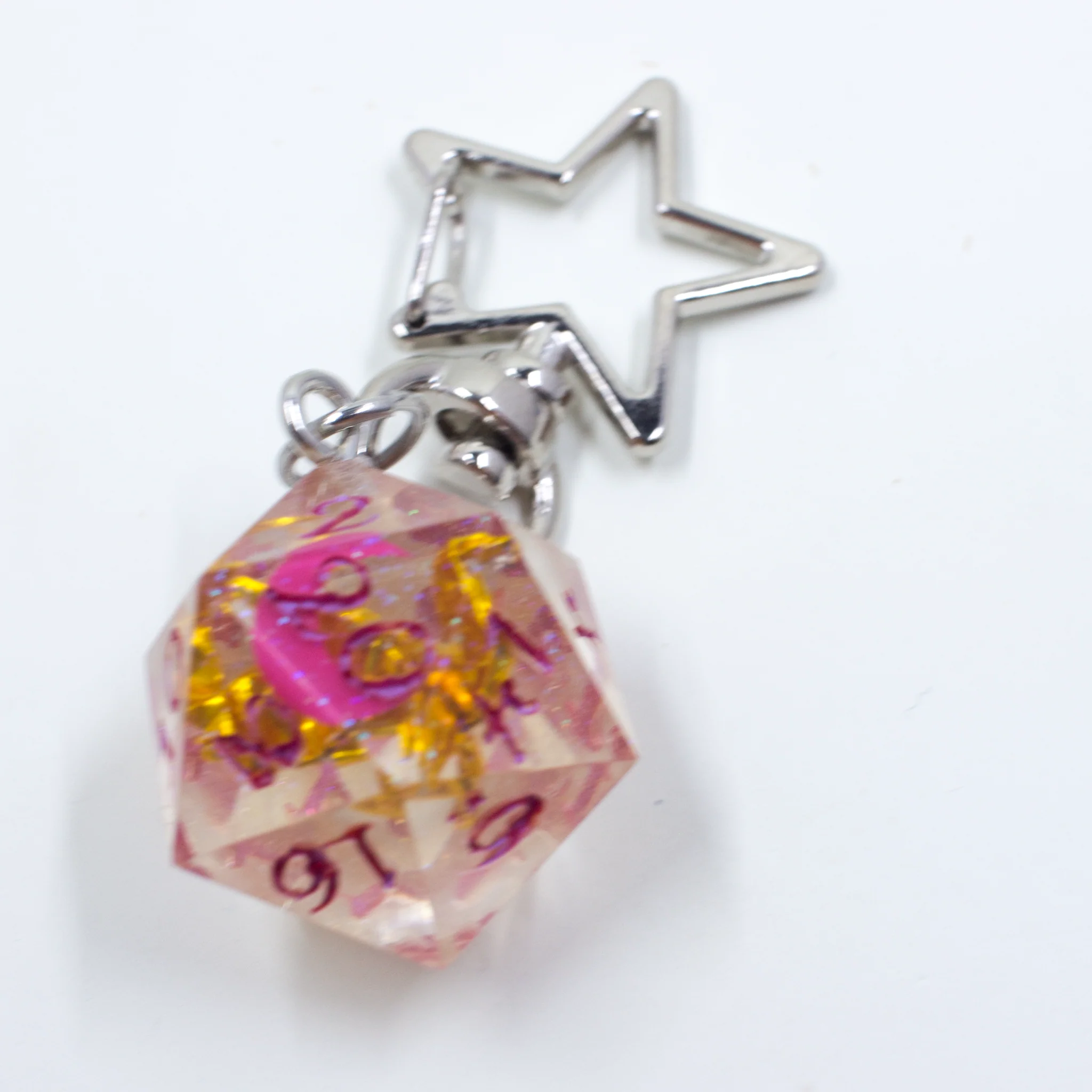 Blue Crystal Atelier - Origami Dragon D20 Keychain - Image 10