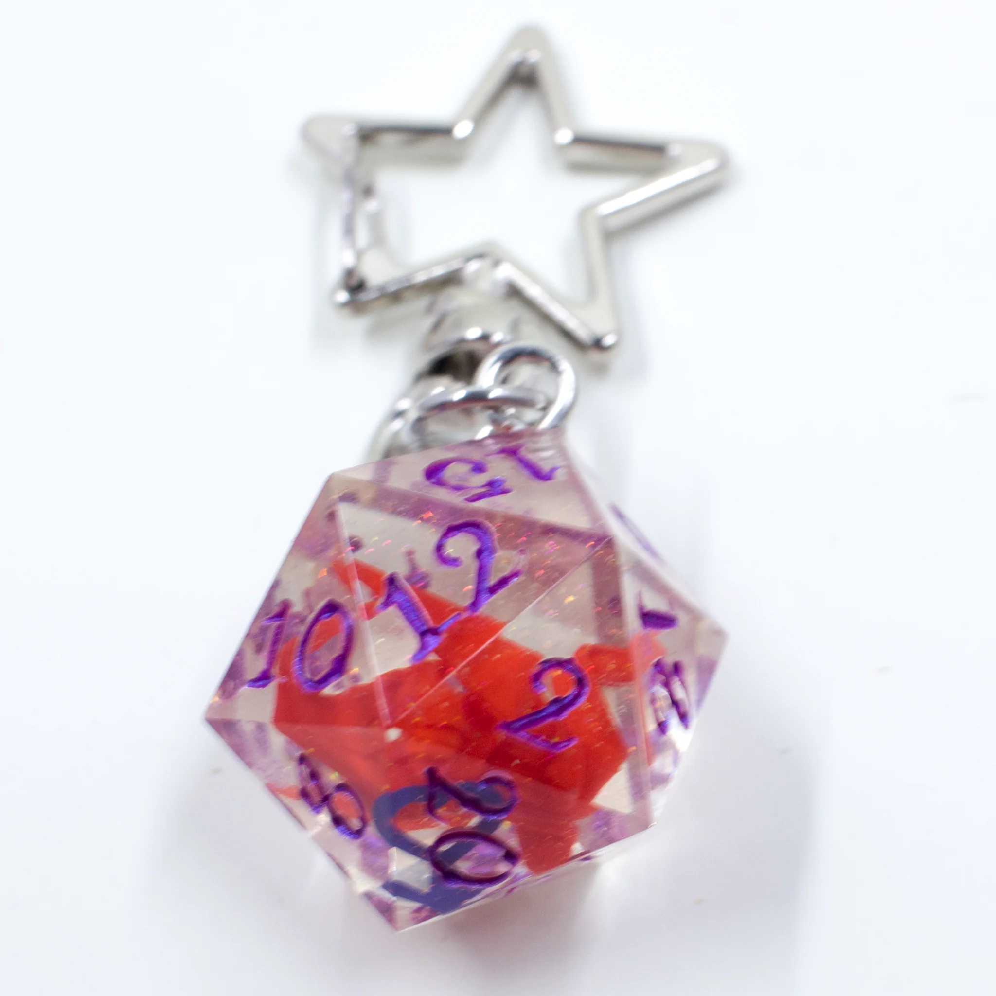 Blue Crystal Atelier - Origami Dragon D20 Keychain - Image 11