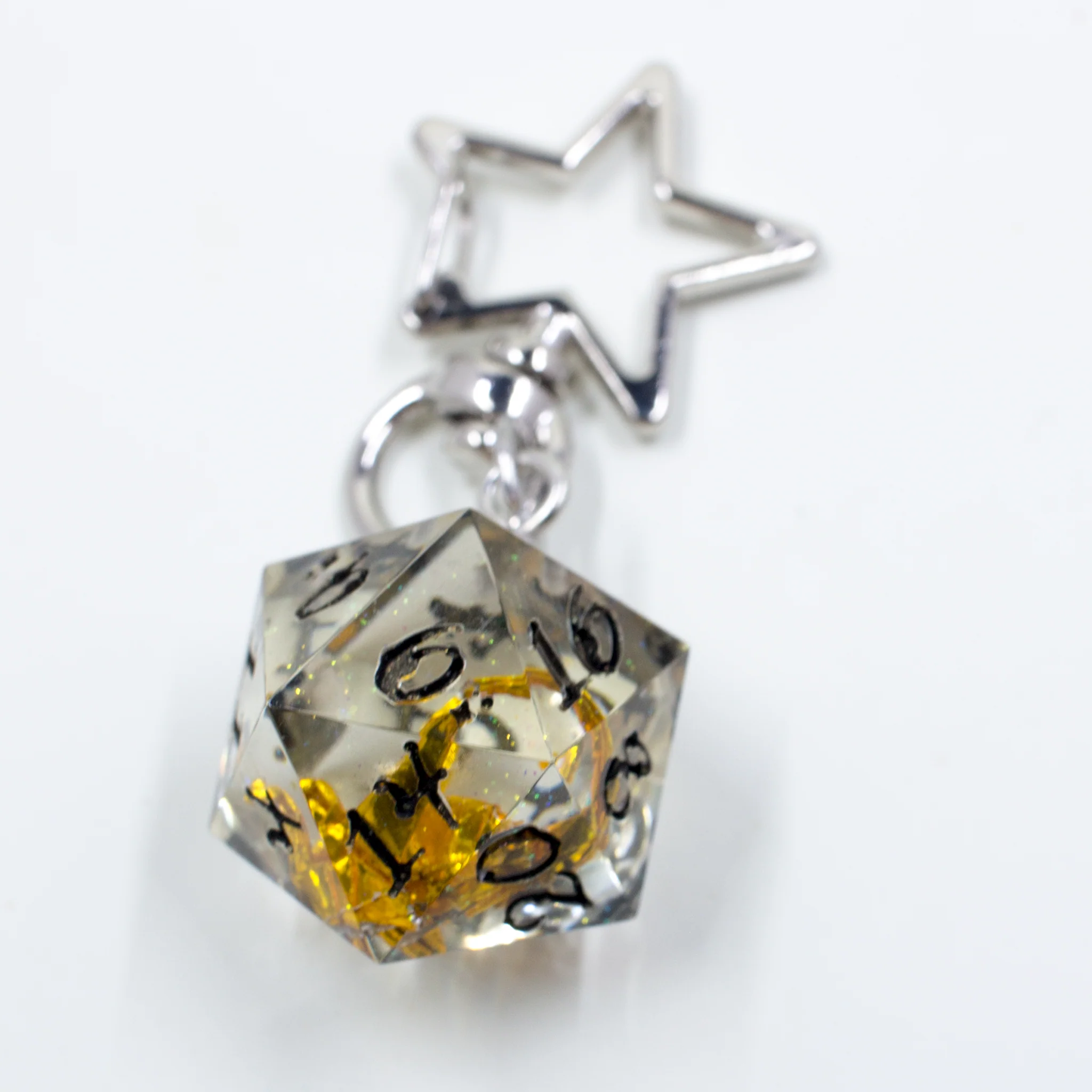 Blue Crystal Atelier - Origami Dragon D20 Keychain - Image 9