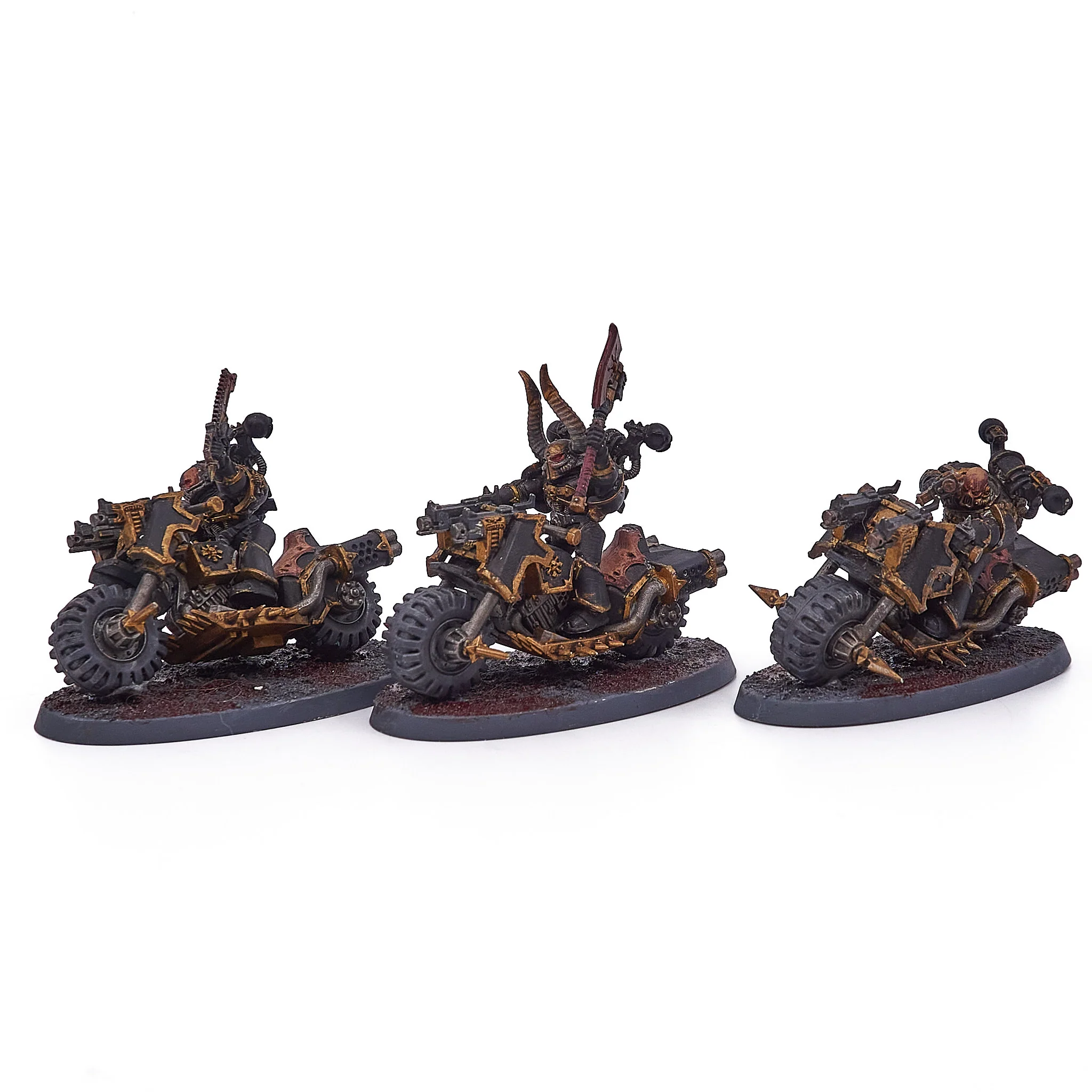 Chaos Space Marines - Chaos Bikers (13559-V) - Used