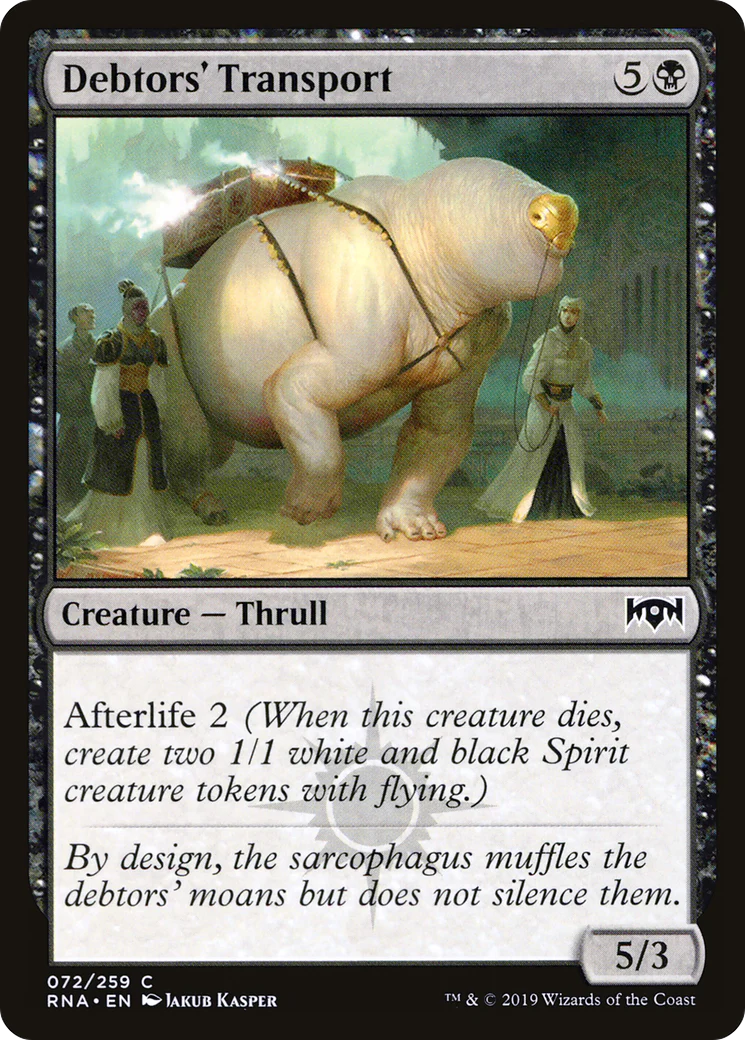 Debtors' Transport (RNA-072) - Ravnica Allegiance Foil