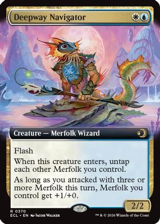 Deepway Navigator (Extended Art) (ECL-370) - Lorwyn Eclipsed