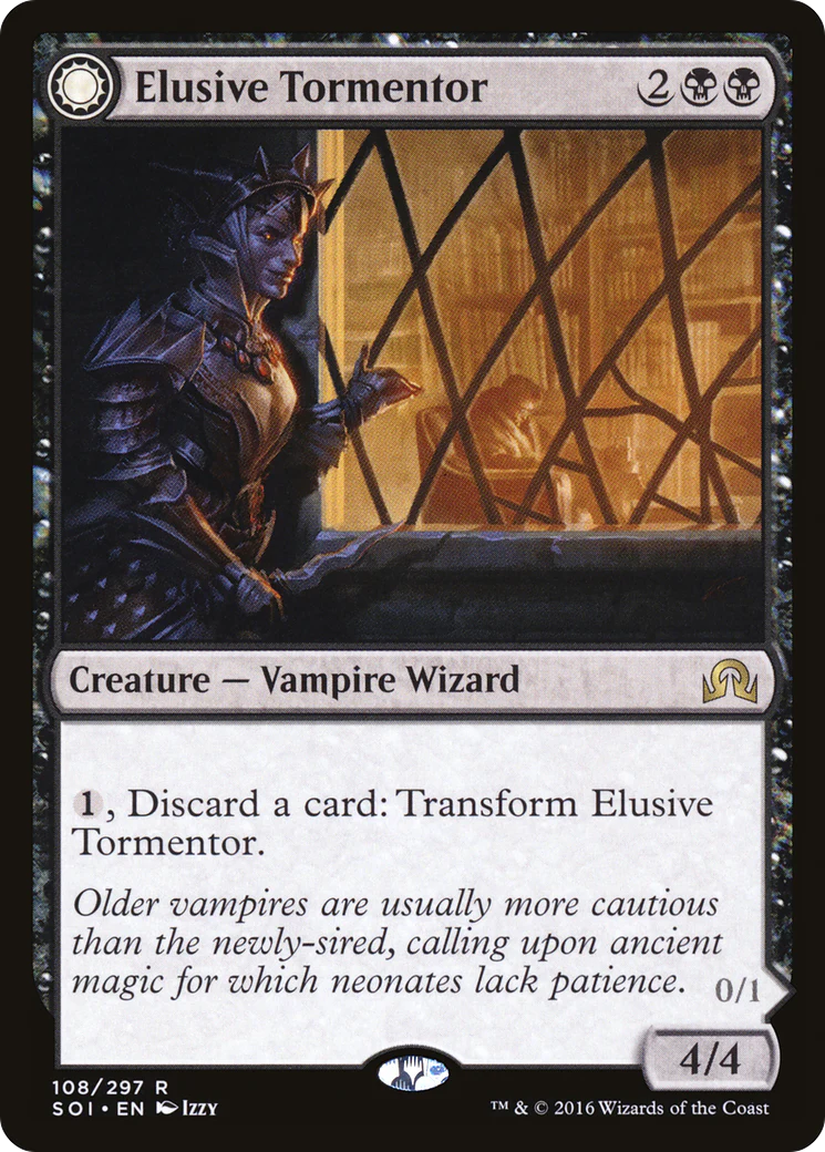 Elusive Tormentor // Insidious Mist (SOI-108) - Shadows over Innistrad: (Double Faced Transform) - Image 2
