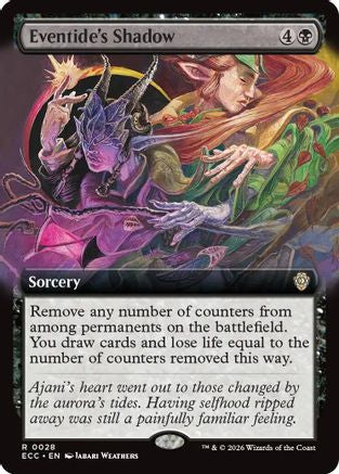 Eventide's Shadow (Extended Art) (ECC-028) - Commander: Lorwyn Eclipsed