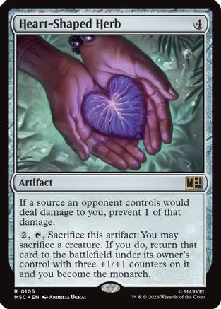 Heart-Shaped Herb (MSC-105) - Commander: Marvel Super Heroes