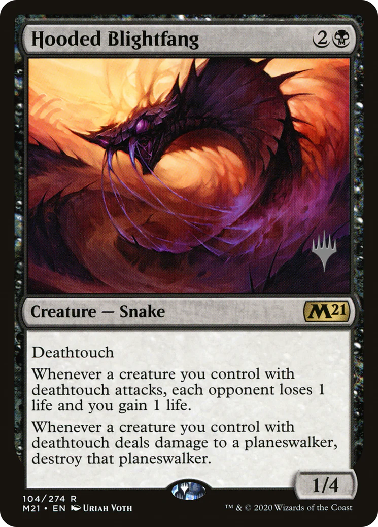 Hooded Blightfang (PPM21-104) - Core Set 2021 Promos Foil