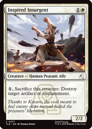 Inspired Insurgent (TLE-077) - Avatar: The Last Airbender: Eternal-Legal Foil