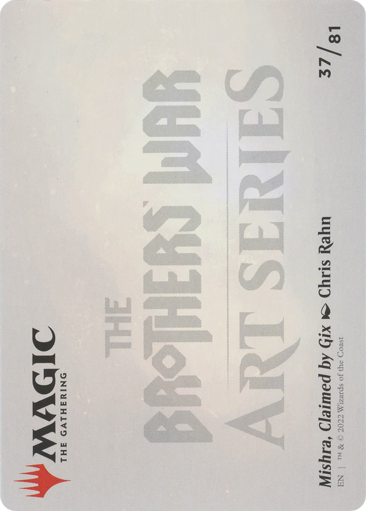 Mishra, Claimed by Gix Art Card (ASBRO-037) - The Brothers' War Art Series (Borderless) - Image 2