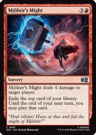 Mjollnir's Might (MSC-697) - Commander: Marvel Super Heroes