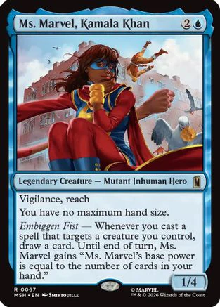 Ms. Marvel, Kamala Khan (MSH-067) - Marvel Super Heroes Foil