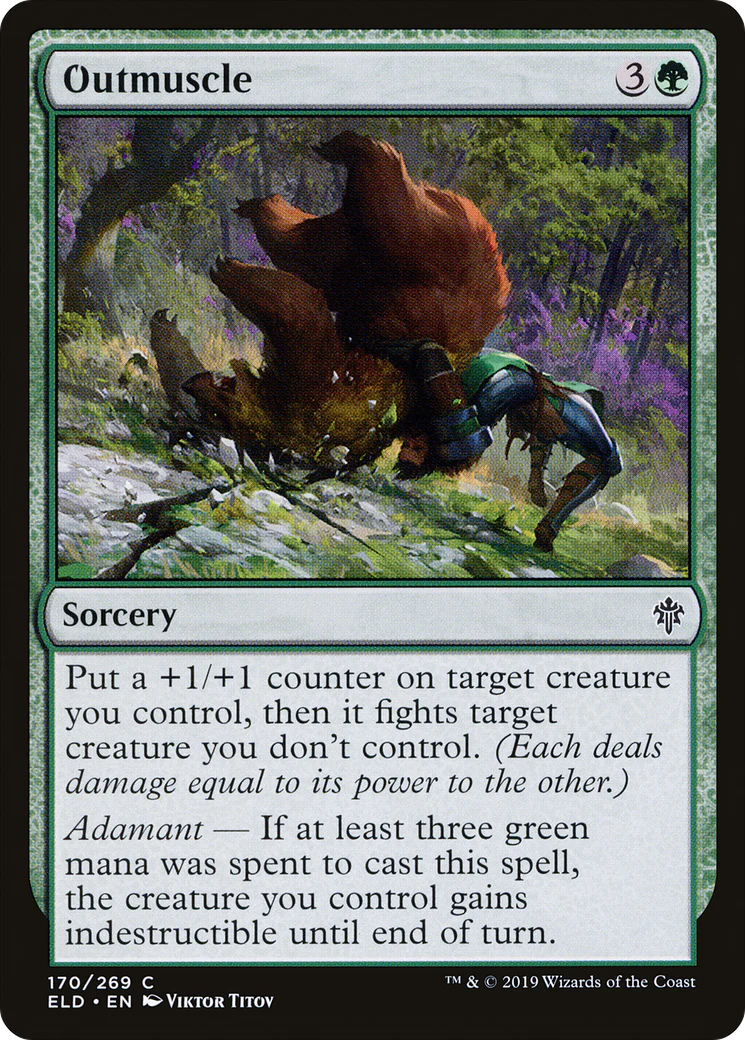 Outmuscle (ELD-170) - Throne of Eldraine Foil