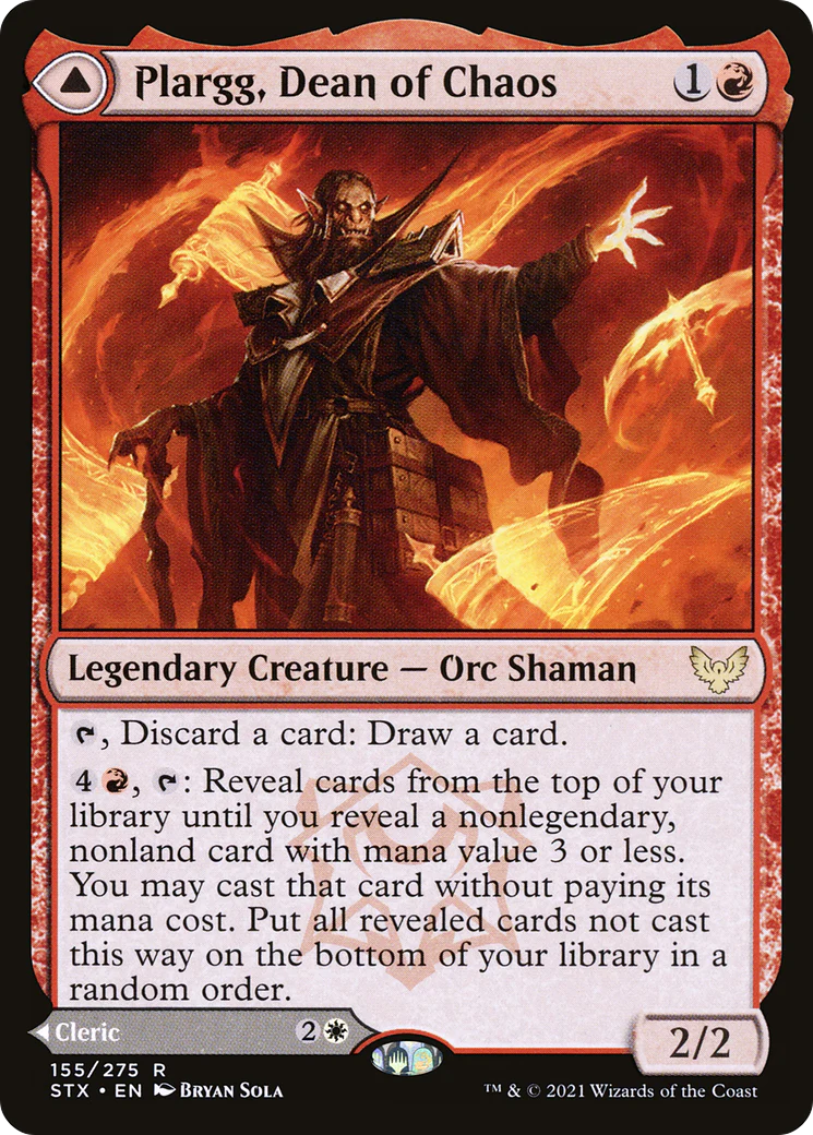 Plargg, Dean of Chaos // Augusta, Dean of Order (STX-155) - Strixhaven: School of Mages - Image 4