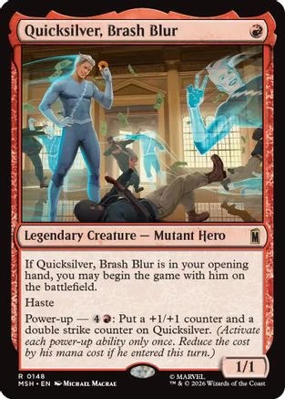 Quicksilver, Brash Blur (148) [Marvel Super Heroes]