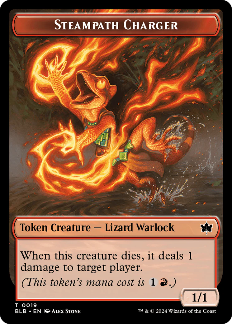 Steampath Charger (BLB-019) - Bloomburrow Tokens Foil