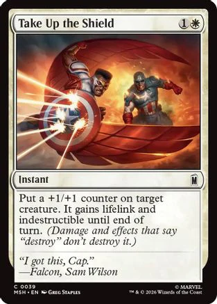 Take Up the Shield (MSH-039) - Marvel Super Heroes