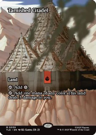 Tarnished Citadel (Borderless) (TLE-059) - Avatar: The Last Airbender: Eternal-Legal Foil
