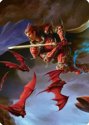 The Destined Warrior Scene Art Card (ASFIN-002) - Art Series: FINAL FANTASY
