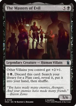 The Masters of Evil (MSH-105) - Marvel Super Heroes Foil