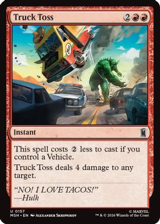 Truck Toss (MSH-157) - Marvel Super Heroes Foil
