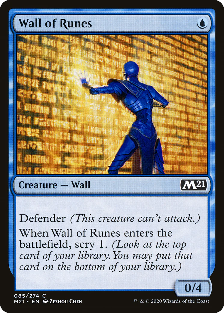 Wall of Runes (M21-085) - Core Set 2021 Foil