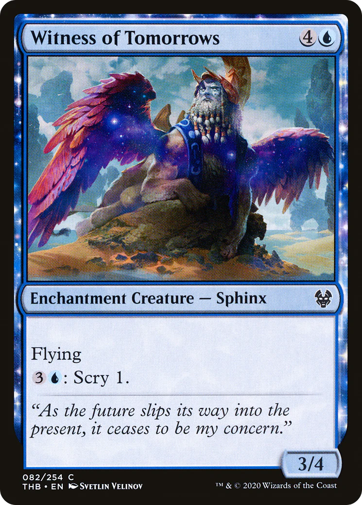 Witness of Tomorrows (THB-082) - Theros Beyond Death: (enchantment) Foil